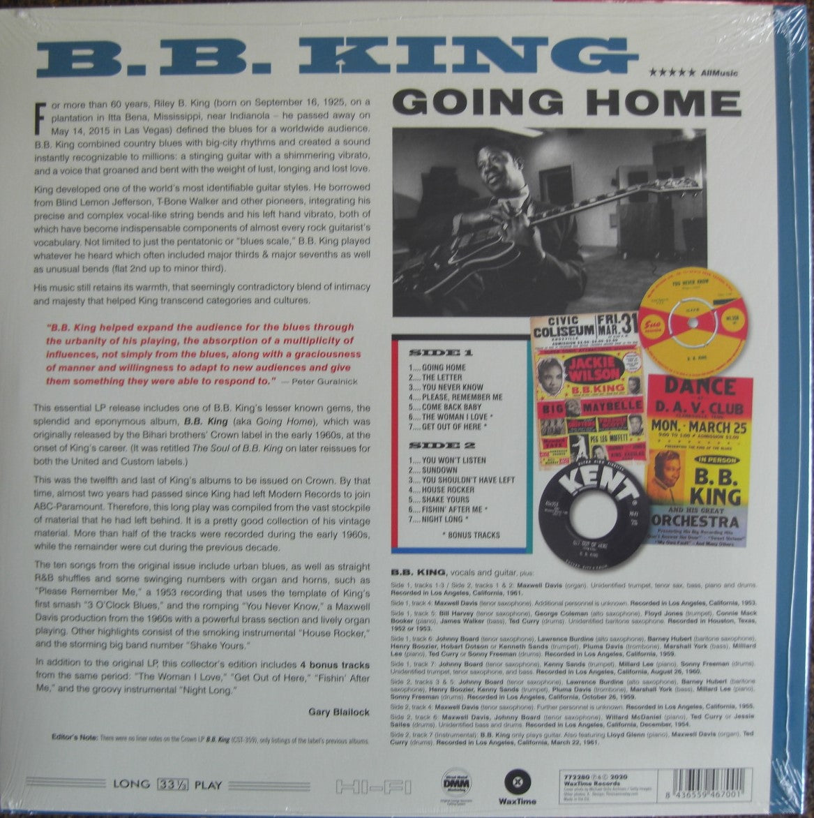 B.B. King – Going Home Vinyl, LP, Album, Limited Edt