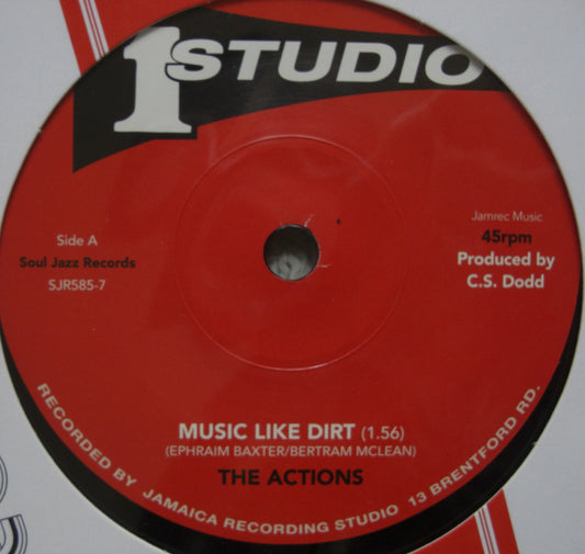 The Actions / The Tonettes – Music Like Dirt / I Give It To You Vinilo, 7", Reedición