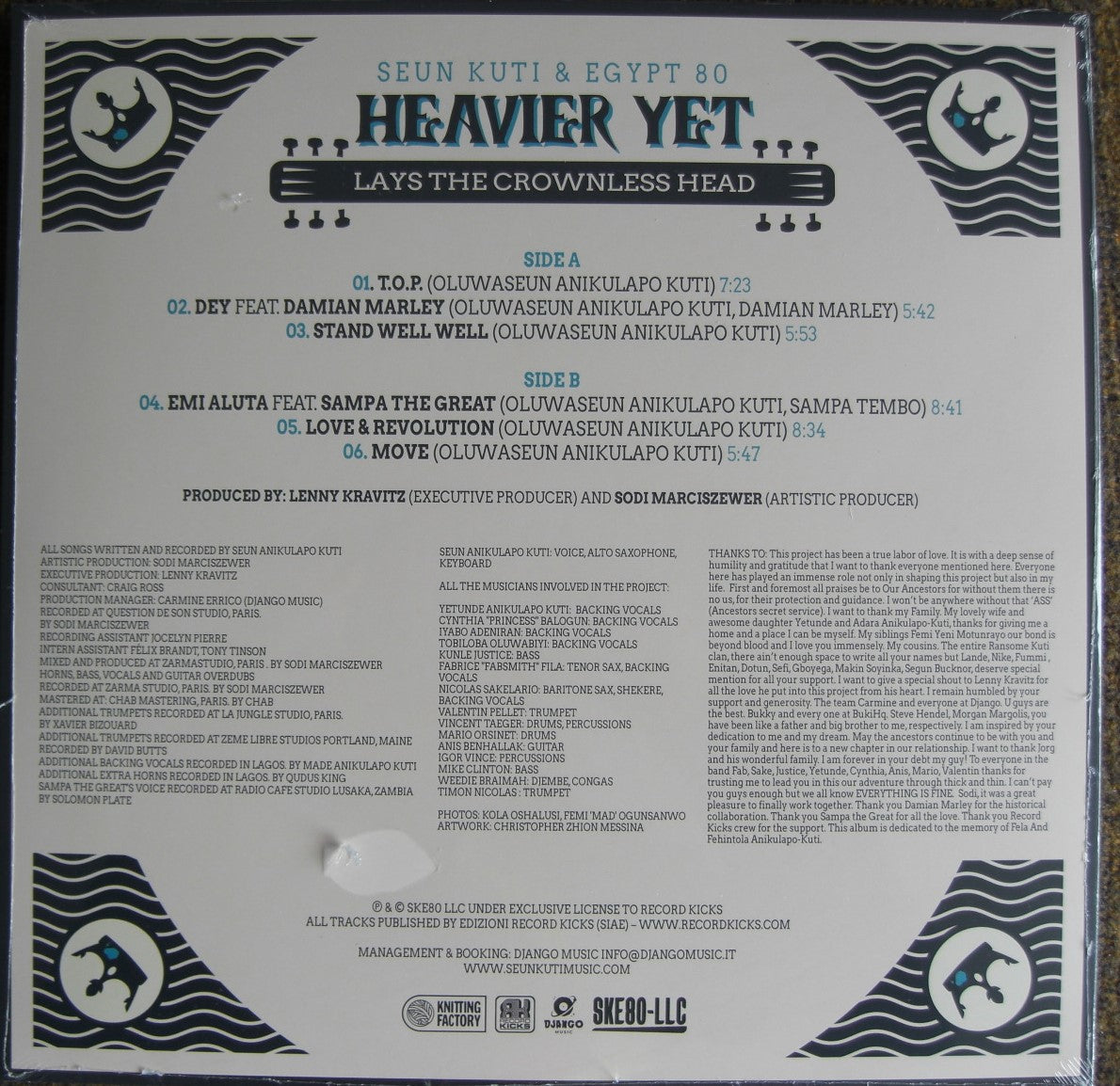 Seun Kuti & Egypt 80 – Heavier Yet Vinyl, LP, Album, Limited Edt clear