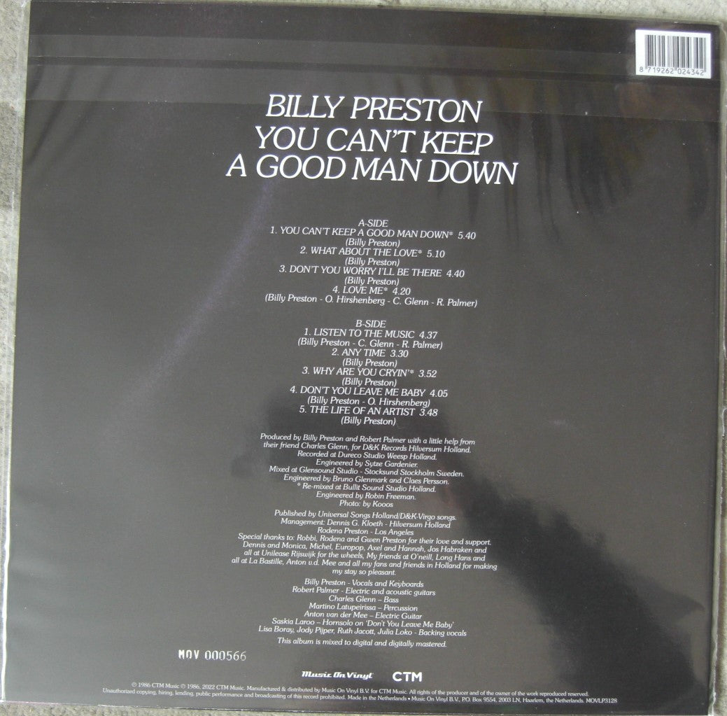 Billy Preston – You Can't Keep A Good Man Down Vinyl, LP, Album, Limited Edition pink/purple