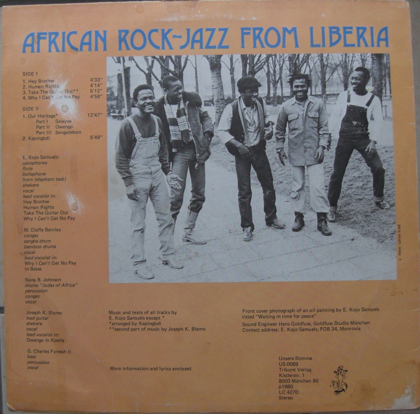 Kapingbdi – Hey Brother Vinyl, LP, Album DE 1980 Trikont