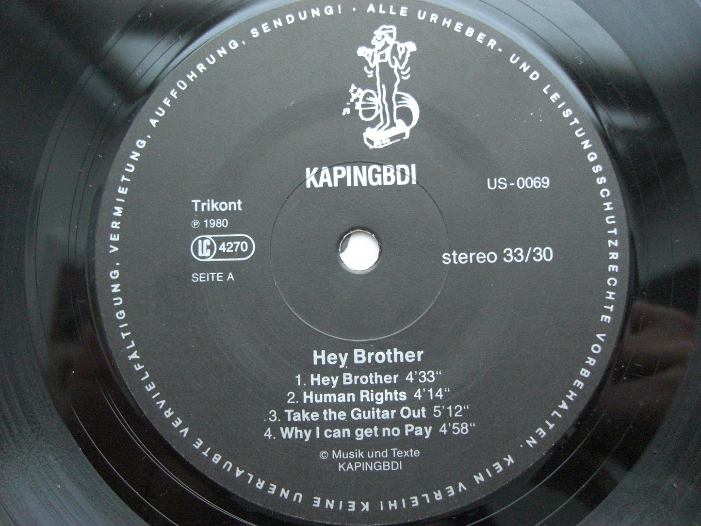 Kapingbdi – Hey Brother Vinyl, LP, Album DE 1980 Trikont