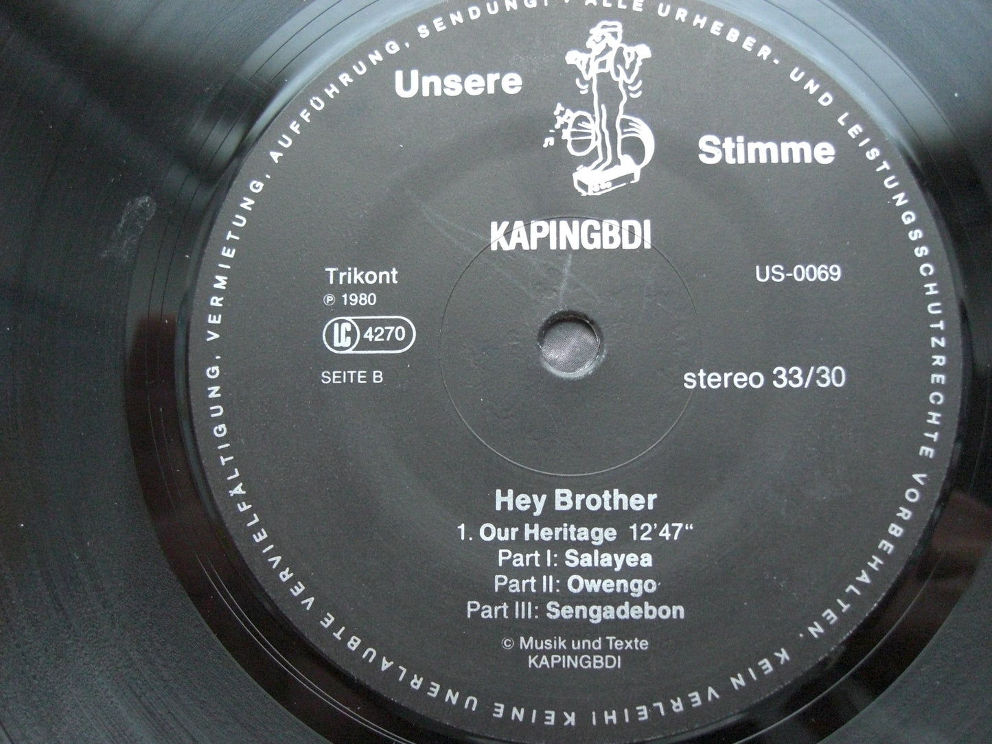 Kapingbdi – Hey Brother Vinyl, LP, Album DE 1980 Trikont