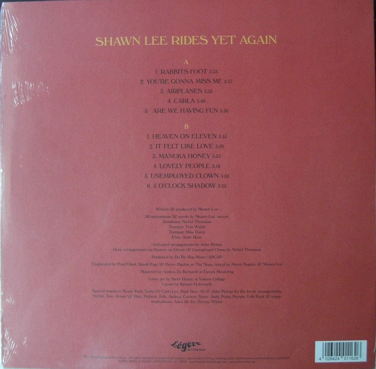 Shawn Lee – Rides Yet Again Vinyl, LP, Album, Yellow