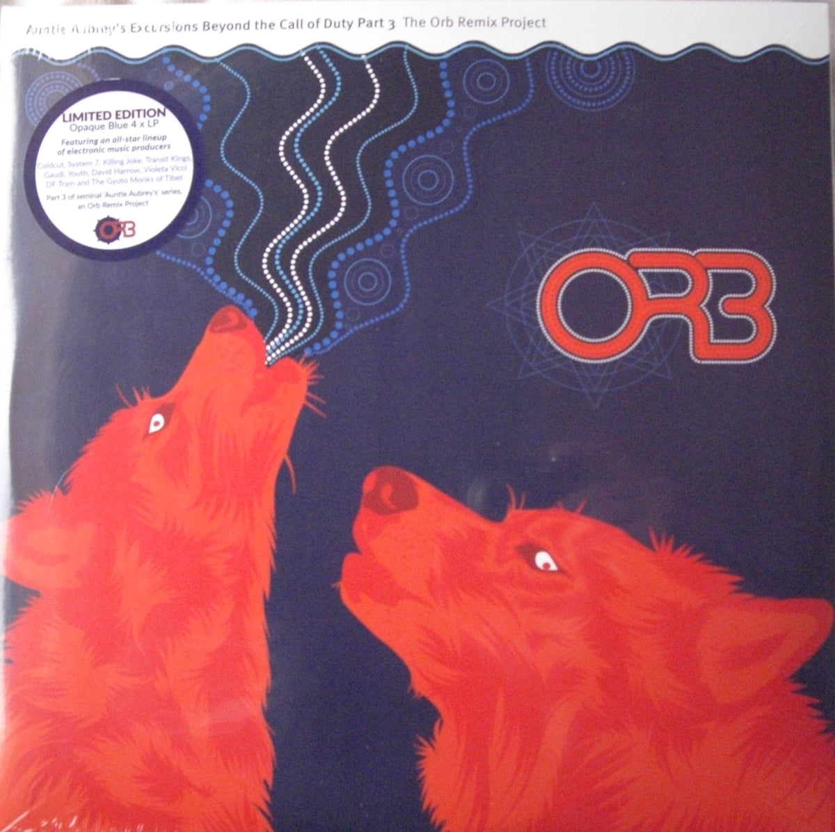 The Orb Remix Project - Auntie Aubrey's Excursions Beyond The Call Of Duty Pt. 3 Vinyl, 4xLP, Álbum, Ed. limitada azul