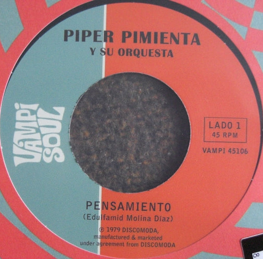 Piper Pimienta Y Su Orquesta / Columna De Fuego – Pensamiento / Iñot Vinyl, 7"