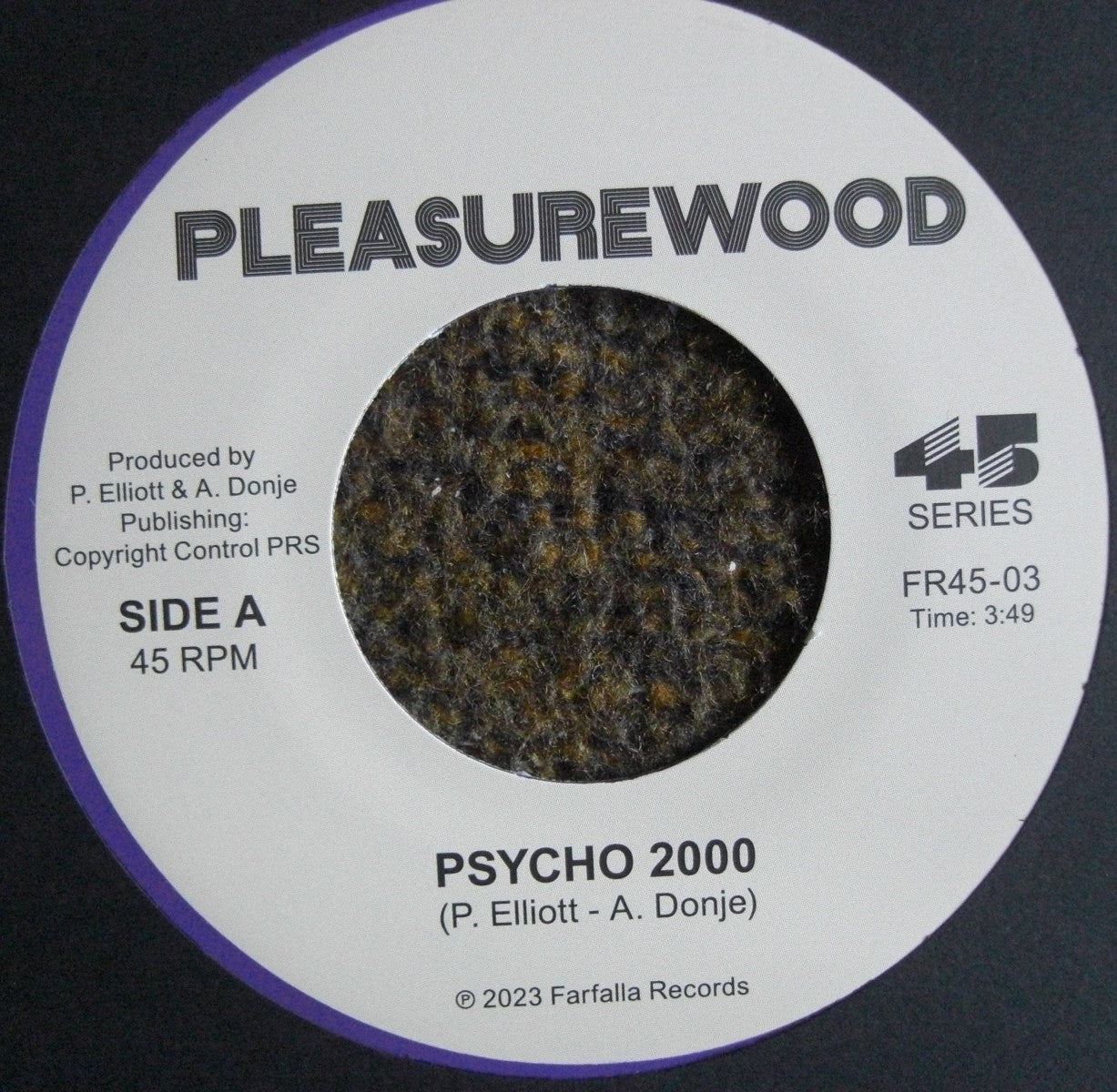 Pleasurewood – Psycho 2000 / White Spiritual Vinyl, 7", Limited Edt purple