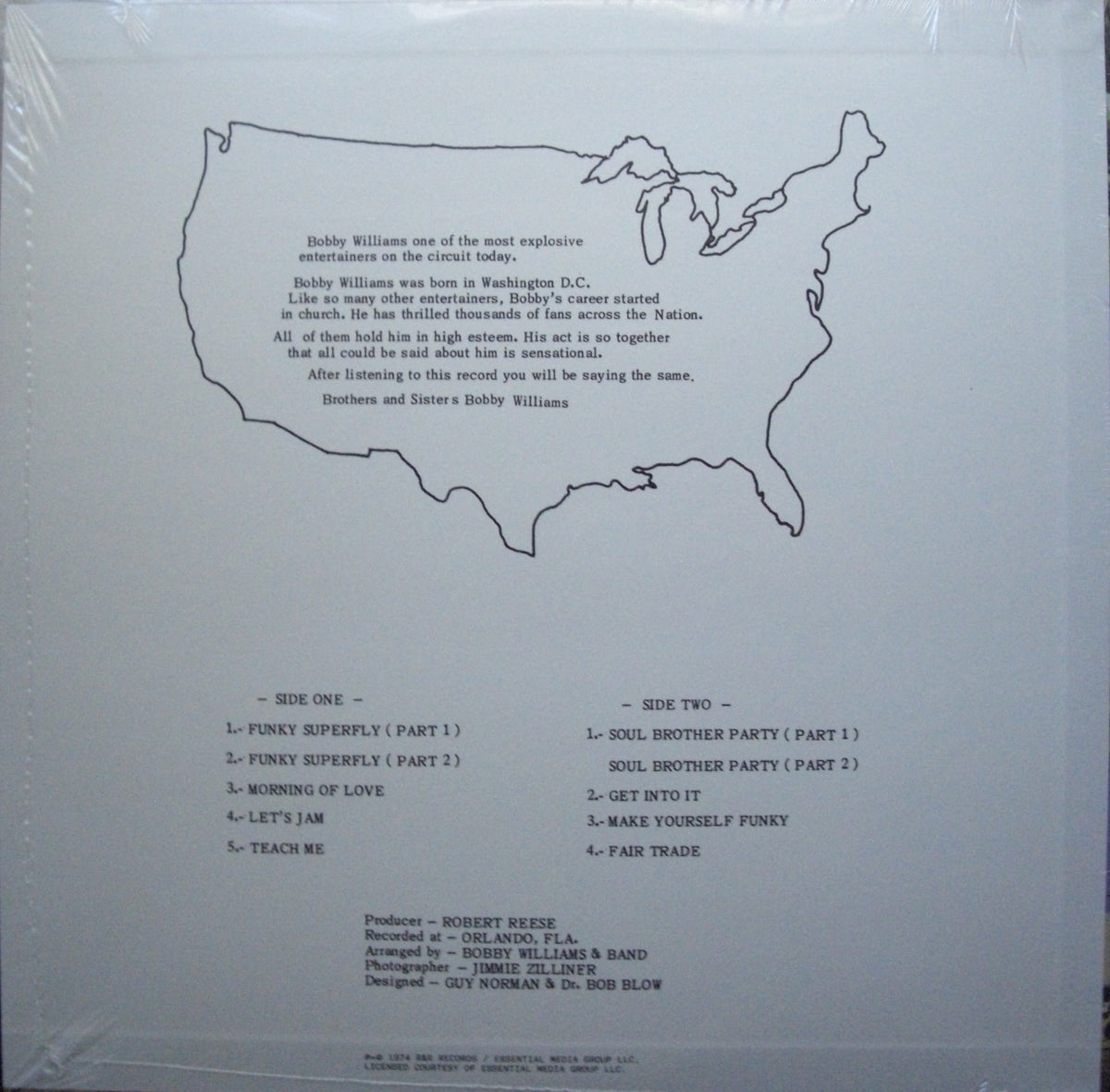 Bobby Williams – Funky Super Fly Vinyl, LP, Album, Reissue