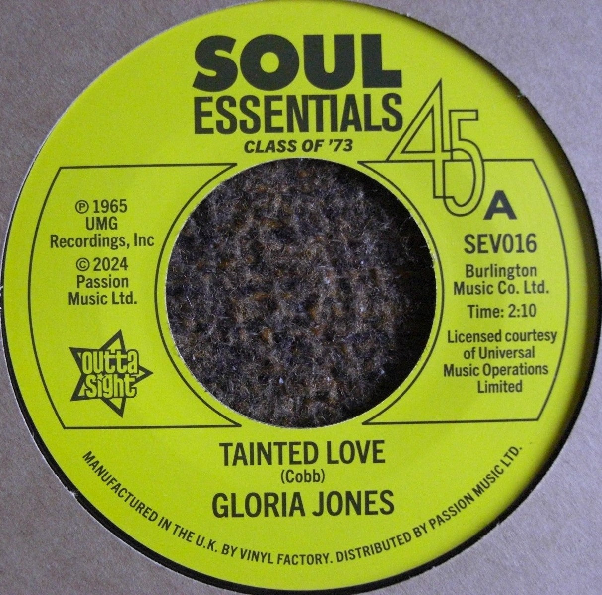 Gloria Jones, R. Dean Taylor - Amor contaminado / Hay un fantasma Vinilo 7"