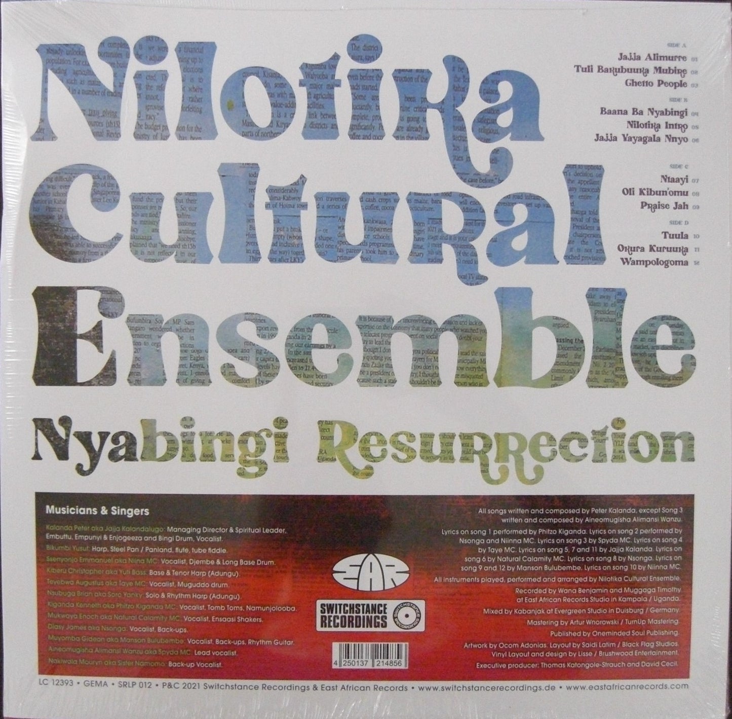 Nilotika Cultural Ensemble – Nyabingi Resurrection 2x LP Vinyl Album