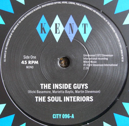 The Soul Interiors – The Inside Guys / My Friend Heartaches Vinyl, 7"