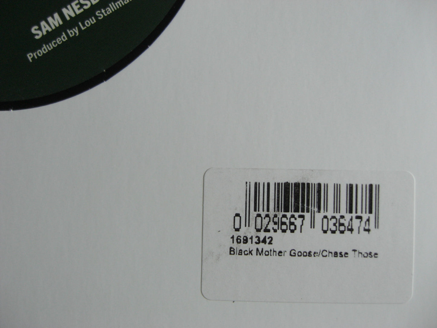 Sam Nesbit – Black Mother Goose / Chase Those Clouds Away Vinyl, 7"