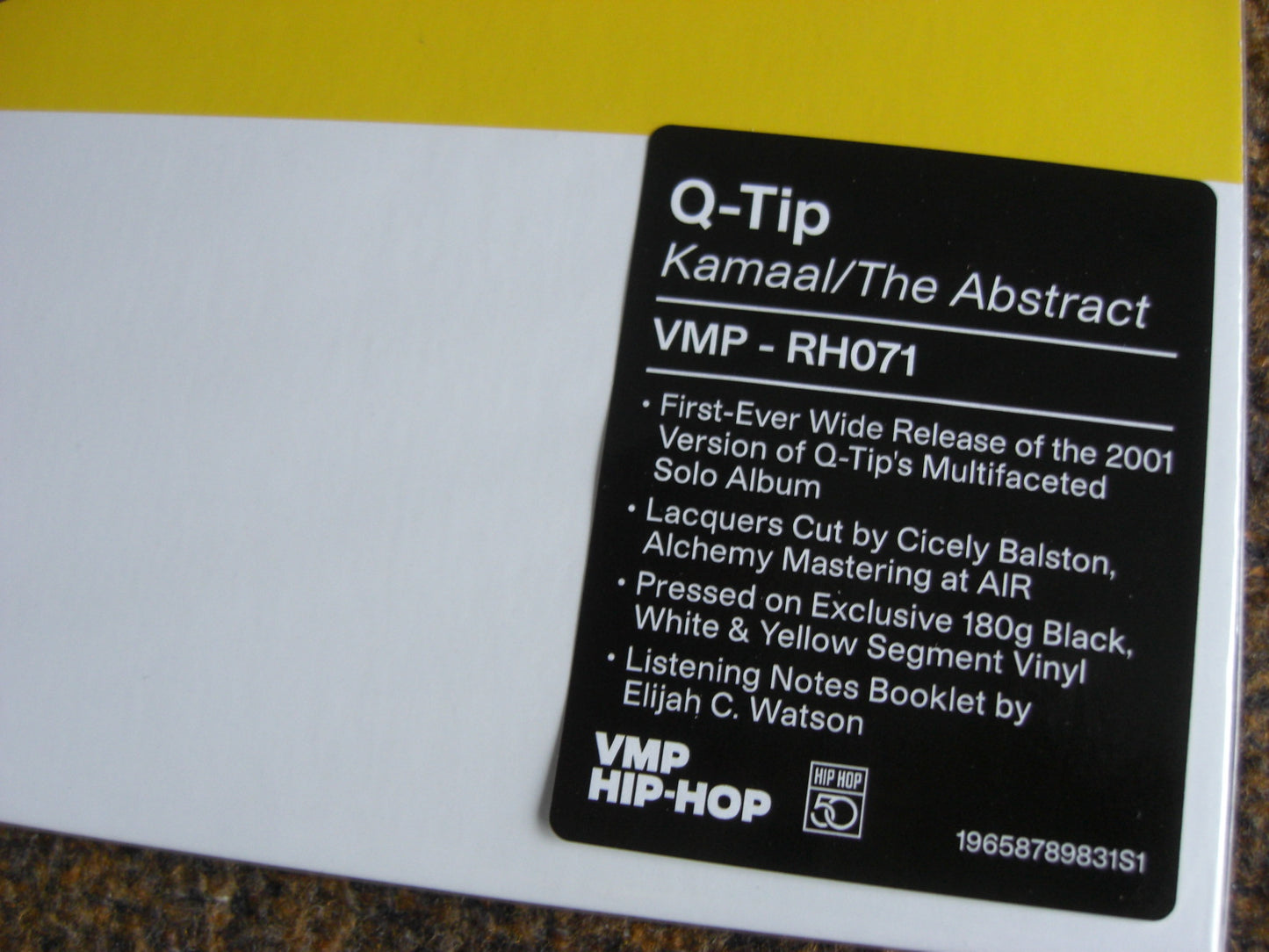 Q-Tip – Kamaal/The Abstract Vinyl, LP, Album, Club Edt yellow/ black/ white