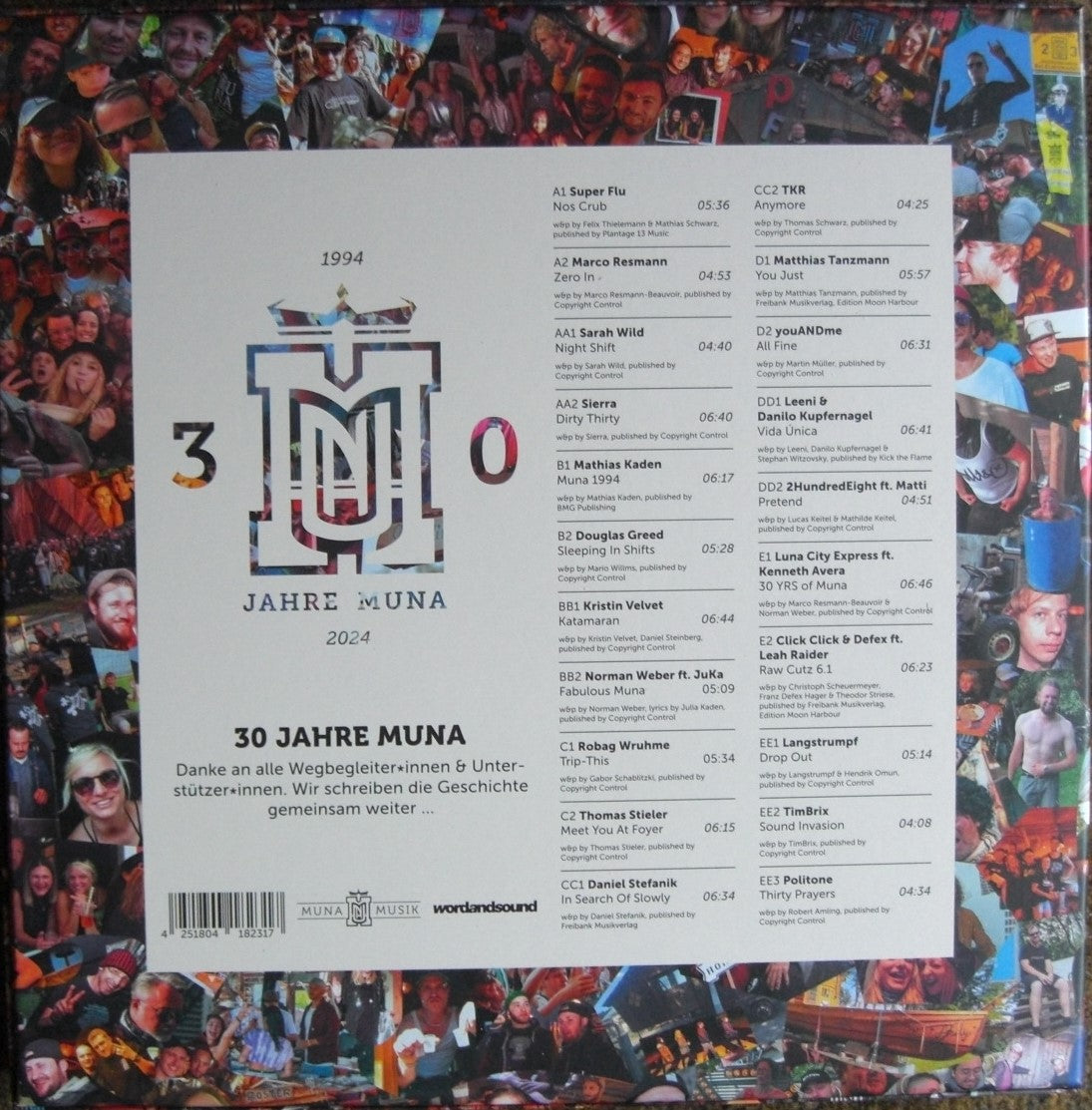 30 Jahre Muna Musik 5 x Vinyl, 12", Compilation