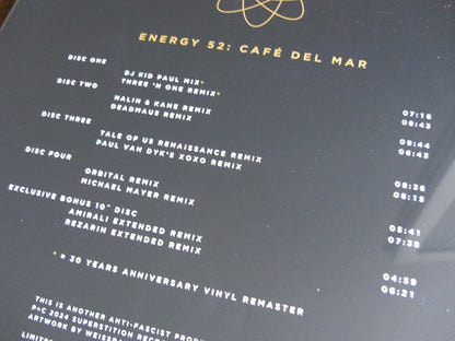 Energy 52 – Café Del Mar (30 Years Anniversary Edition) 4 x Vinyl, 12", Box Set, Compilation + 10"