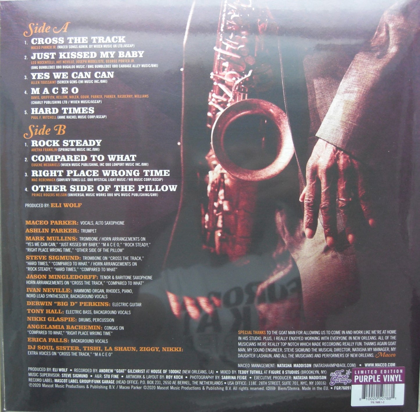 Maceo Parker – Soul Food: Cooking With Maceo Vinyl, LP, Album, Limited Edt pruple