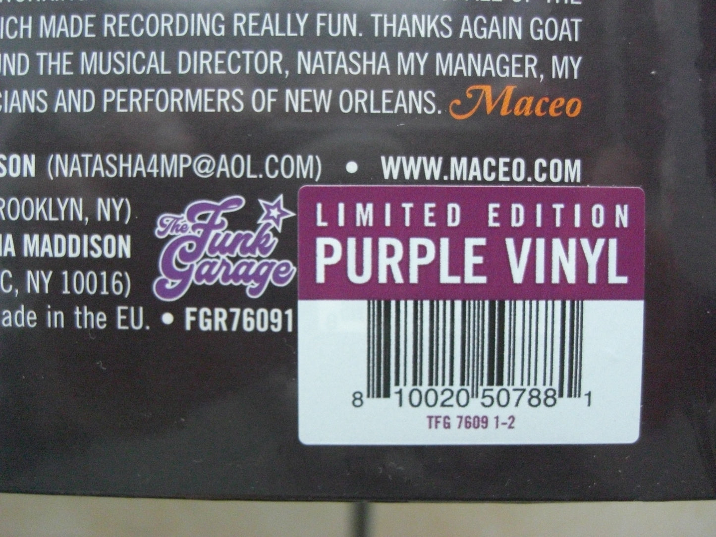 Maceo Parker – Soul Food: Cooking With Maceo Vinyl, LP, Album, Limited Edt pruple