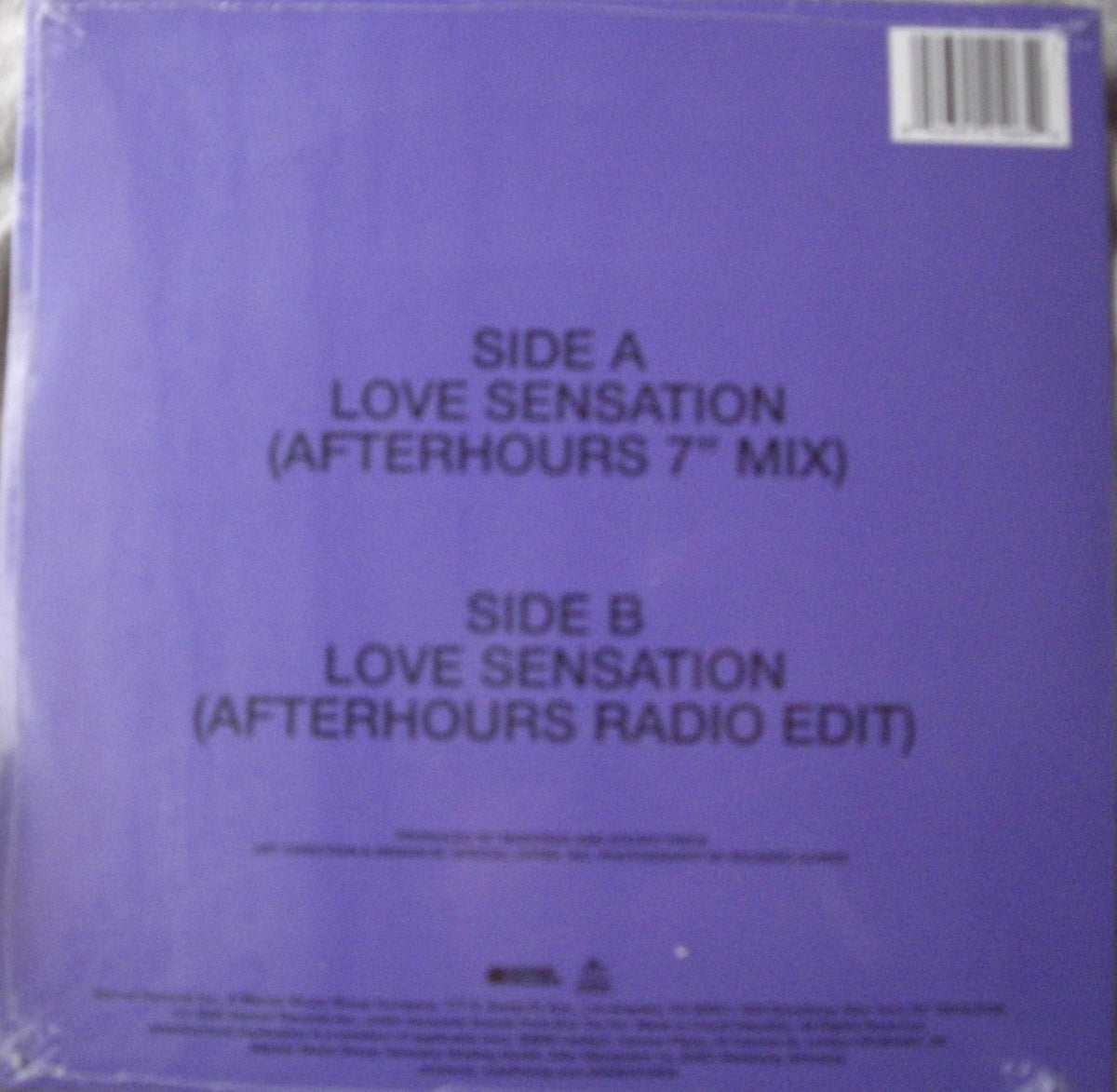 Madonna / Kylie - Love Sensation Vinyl, 7", Single clear