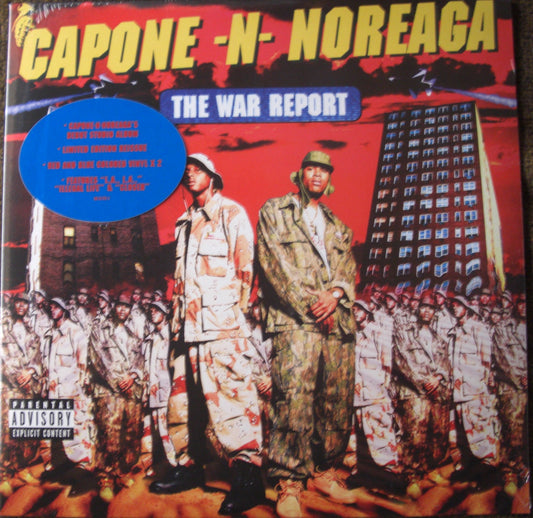 Capone -N- Noreaga – The War Report 2x Vinyl, LP, Album, Reissue, Limited Edt red-blue splatter