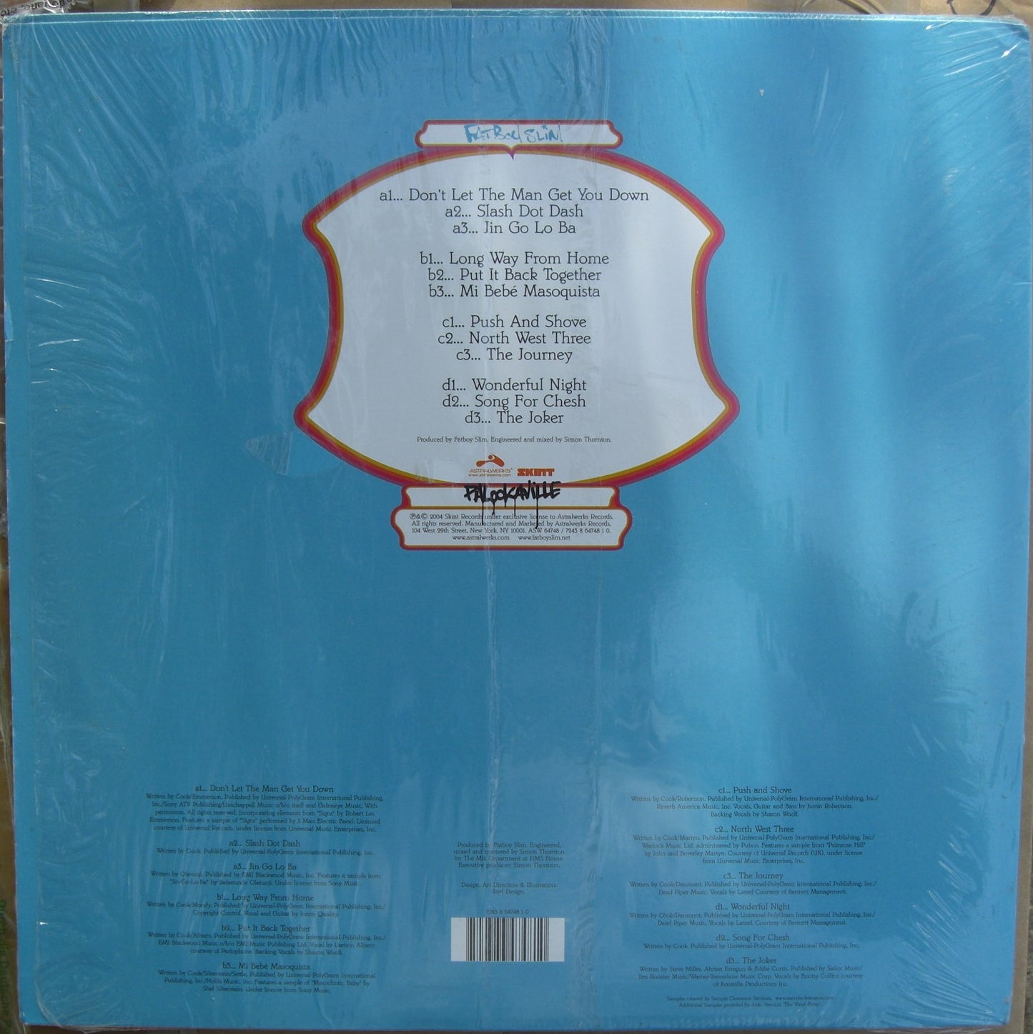 Fatboy Slim ‎– Palookaville 2× Vinyl, LP, Album US 2004
