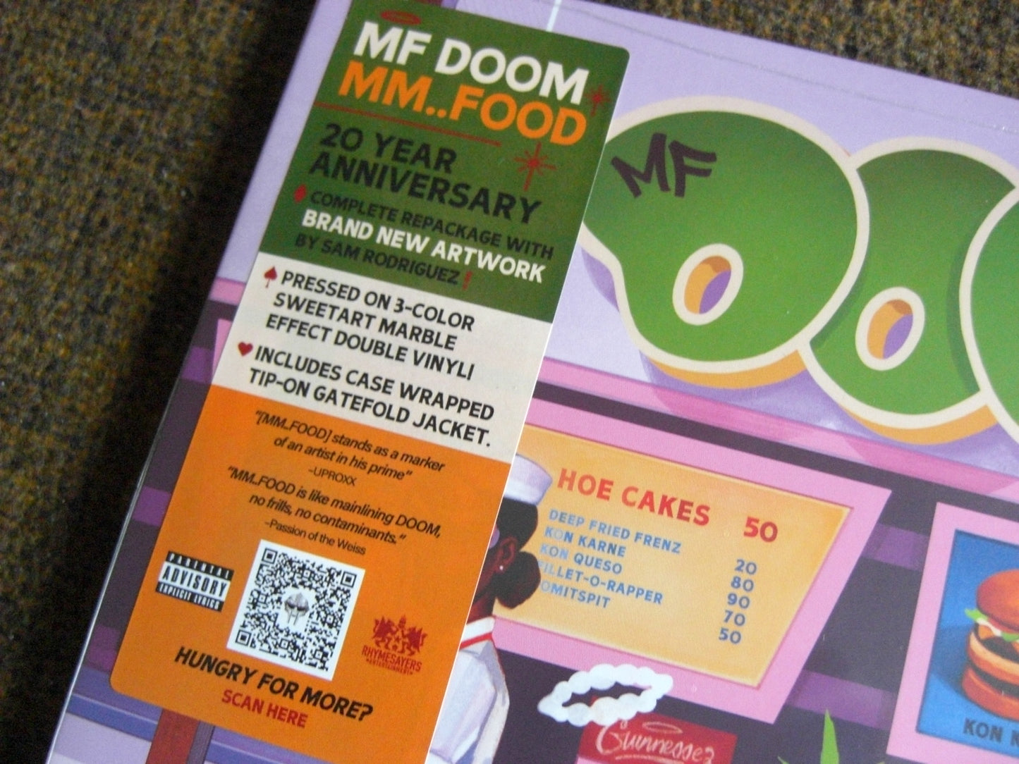 MF Doom – MM..Food 2 x Vinyl, LP, Album 20th Anniversary Edt marbled