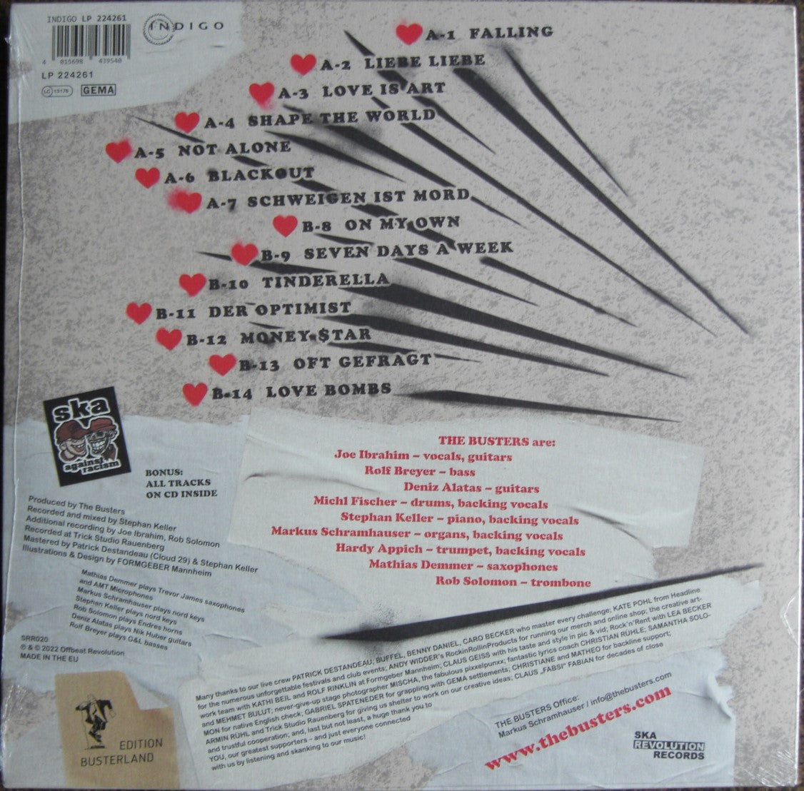 The Busters – Love Bombs Vinyl, LP, Album red + CD