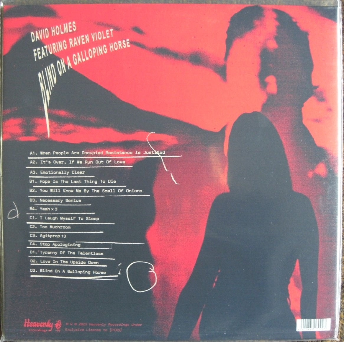 David Holmes Feat Raven Violet – Blind On A Galloping Horse 2 x Vinyl, LP, Album