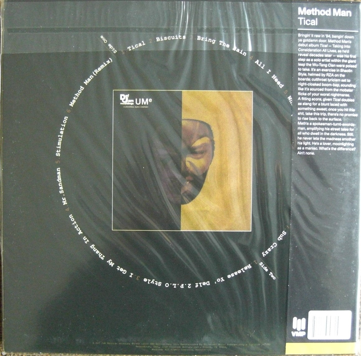 Method Man – Tical Vinyl, LP, Album, Club Edt gold/ black