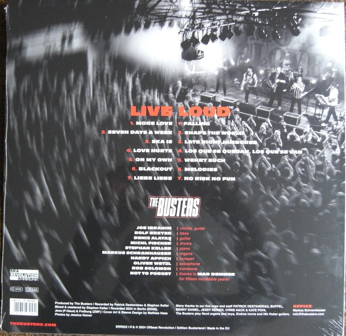 The Busters – Live & Loud Vinyl, LP, Album blue