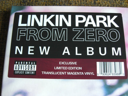 Linkin Park – From Zero Vinyl, LP, Album, Limited Edt translucent magenta