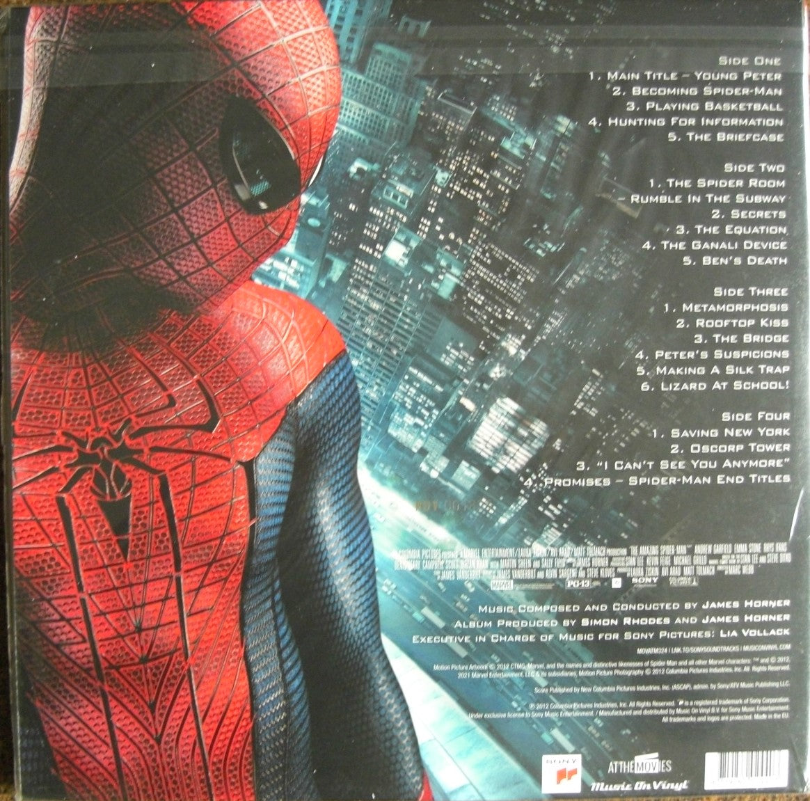 James Horner – The Amazing Spider-Man Soundtrack 2 x Vinilo, LP, Edición Limitada azul-rojo