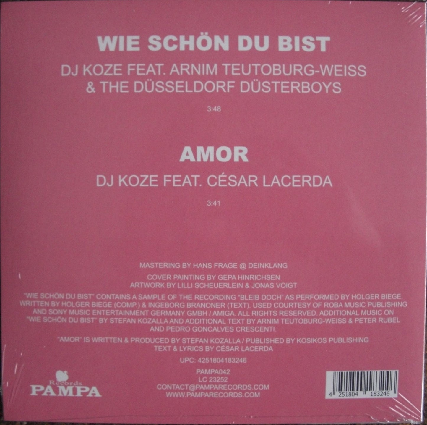 DJ Koze - Wie Schön Du Bist / Amor Vinyl, 7"