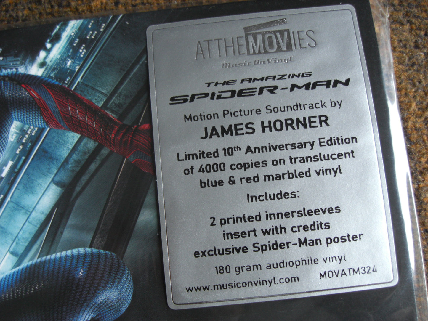 James Horner – The Amazing Spider-Man Soundtrack 2 x Vinilo, LP, Edición Limitada azul-rojo