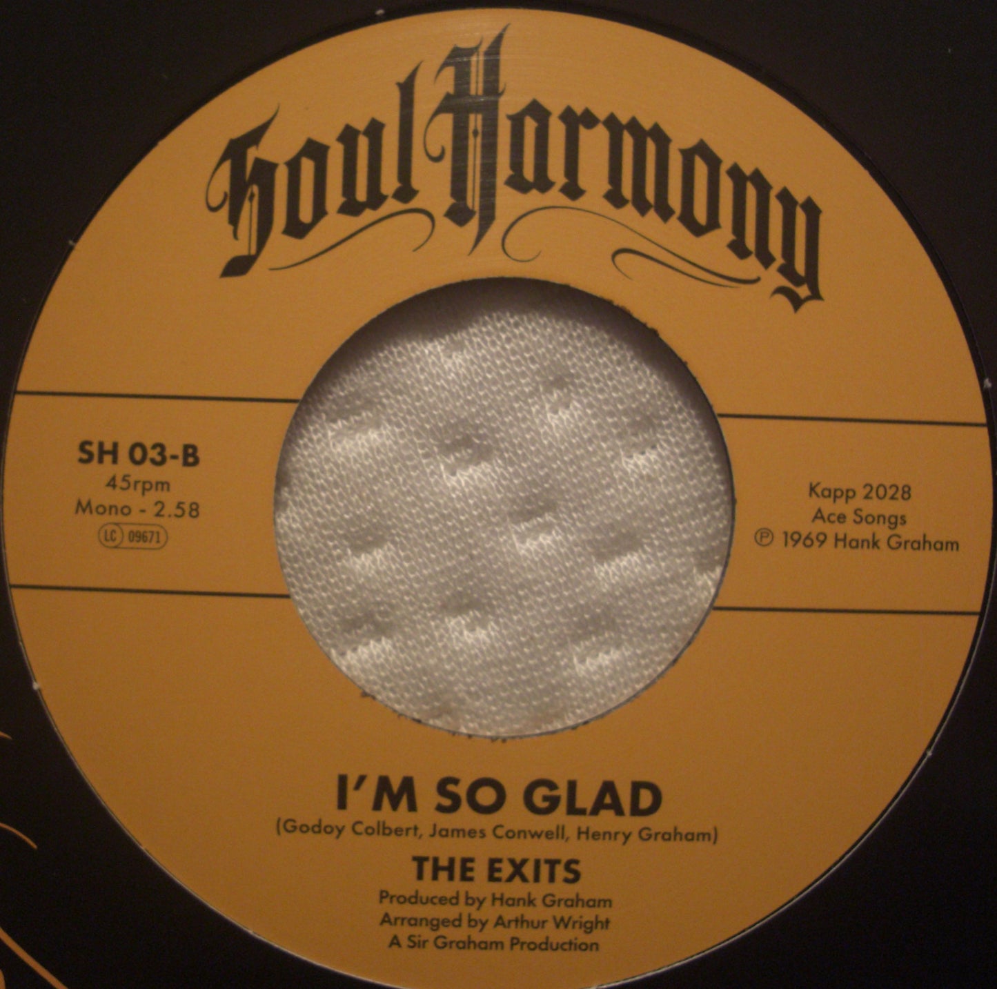 Jimmy Conwell / The Exits – Let It All Out / I'm So Glad Vinyl, 7"