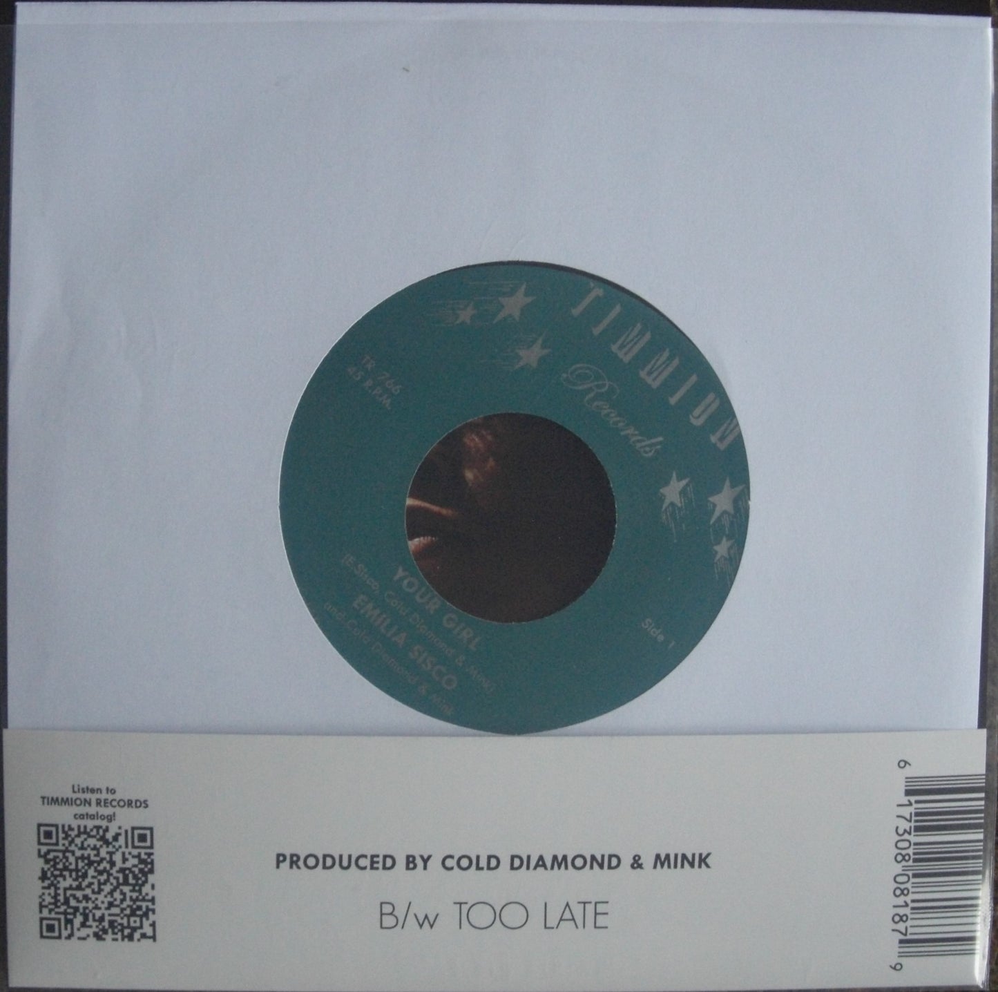 Emilia Sisco – Your Girl / Too Late Vinyl, 7"