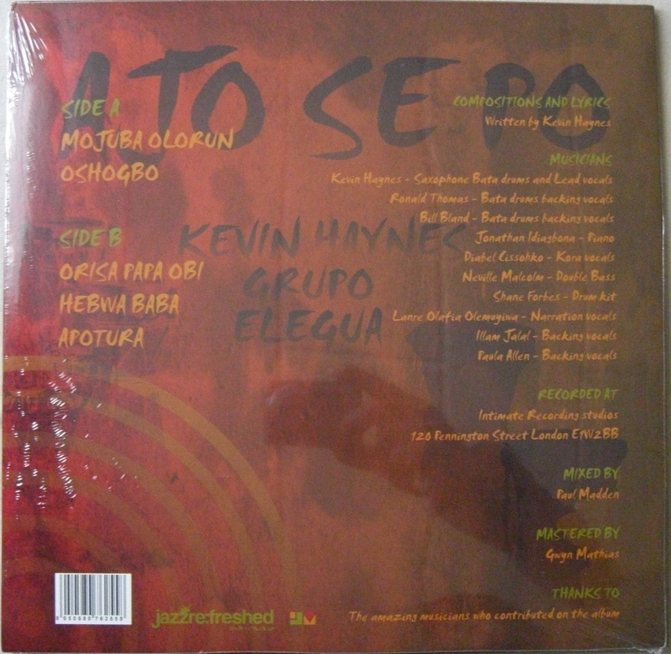 Kevin Haynes Grupo Elegua – Ajo Se Po Vinyl, LP, Album