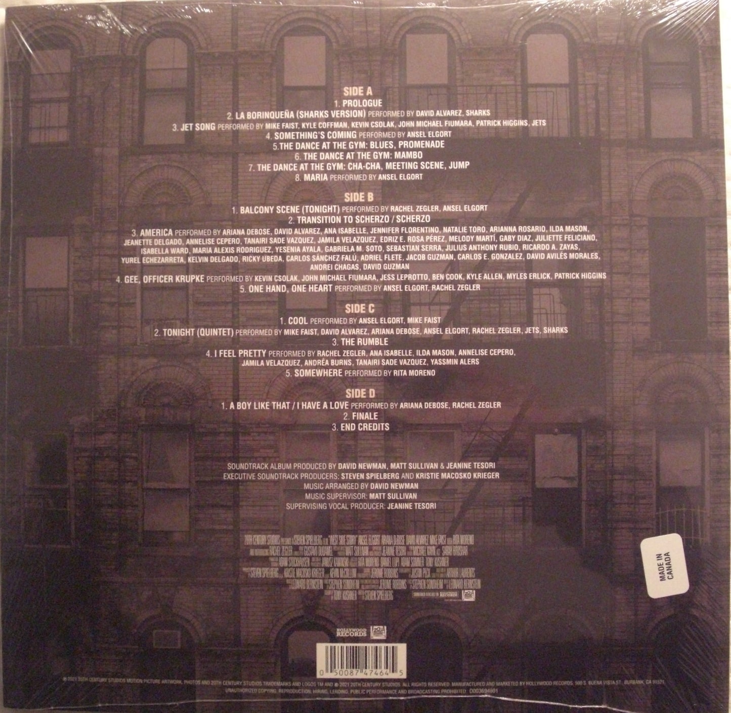 Various – West Side Story (Original Motion Picture Soundtrack) 2x Vinyl, LP, Album, Limited Edt red