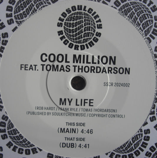 Cool Million Feat. Tomas Thordarson – My Life Vinyl, 7"