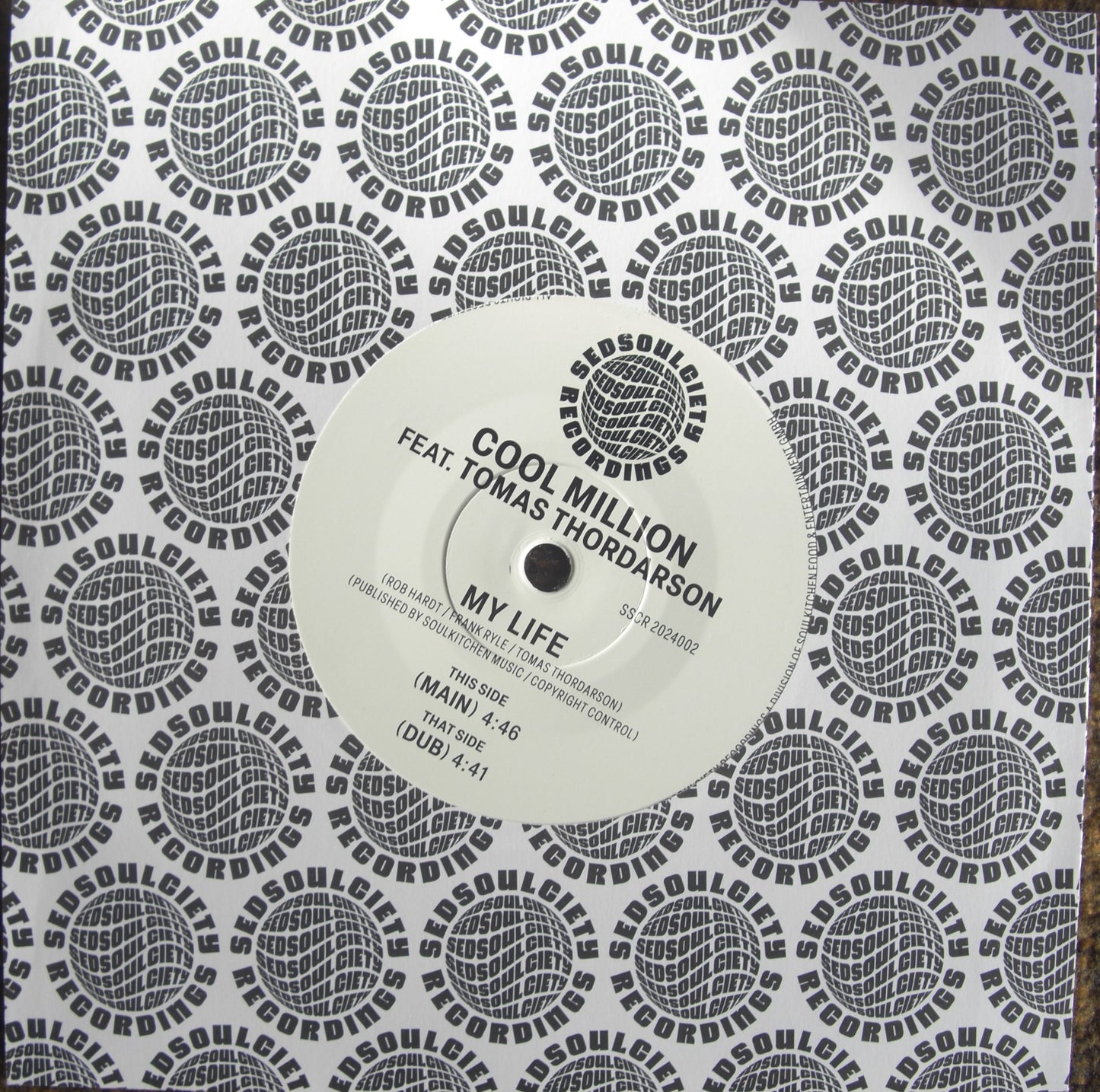 Cool Million Feat. Tomas Thordarson – My Life Vinyl, 7"