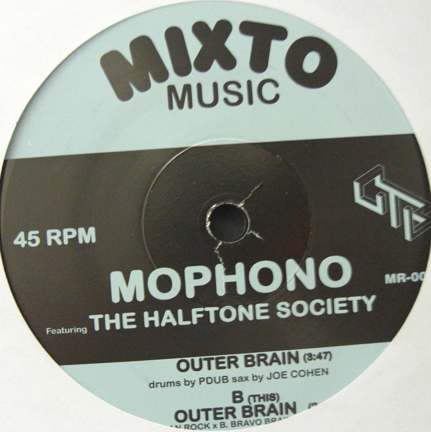 Mophono + The Halftone Society – Outer Brain Vinyl, 7"