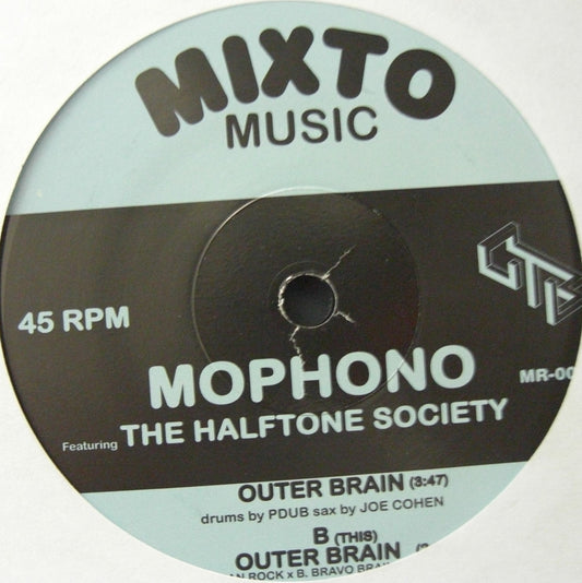 Mophono + The Halftone Society – Outer Brain Vinyl, 7"