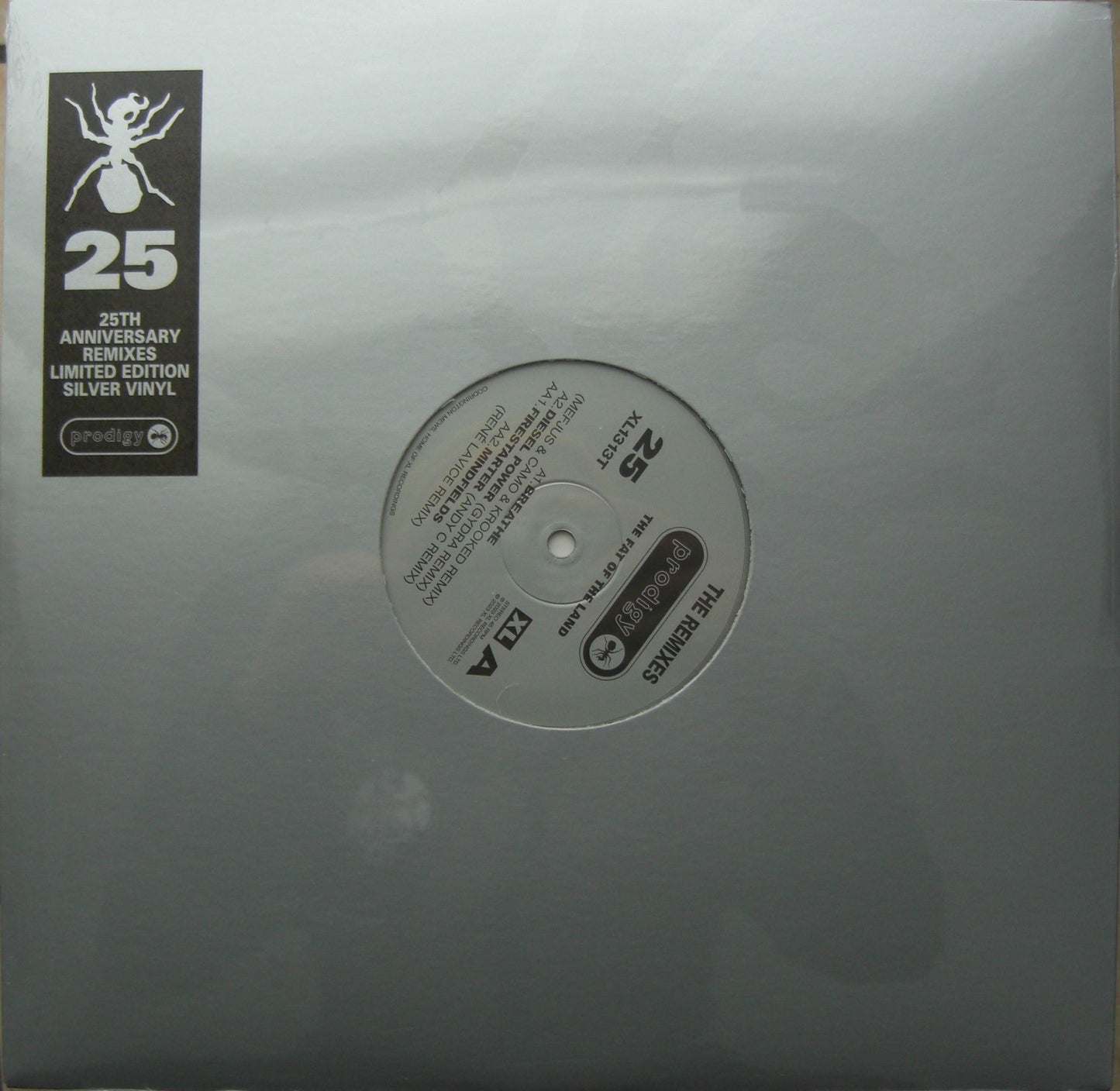 The Prodigy – The Fat Of The Land (The Remixes) Vinilo, 12" Maxi plateado