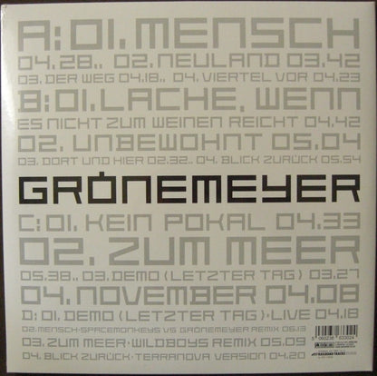Herbert Grönemeyer – Mensch 2 x Vinyl, LP, Album 180g