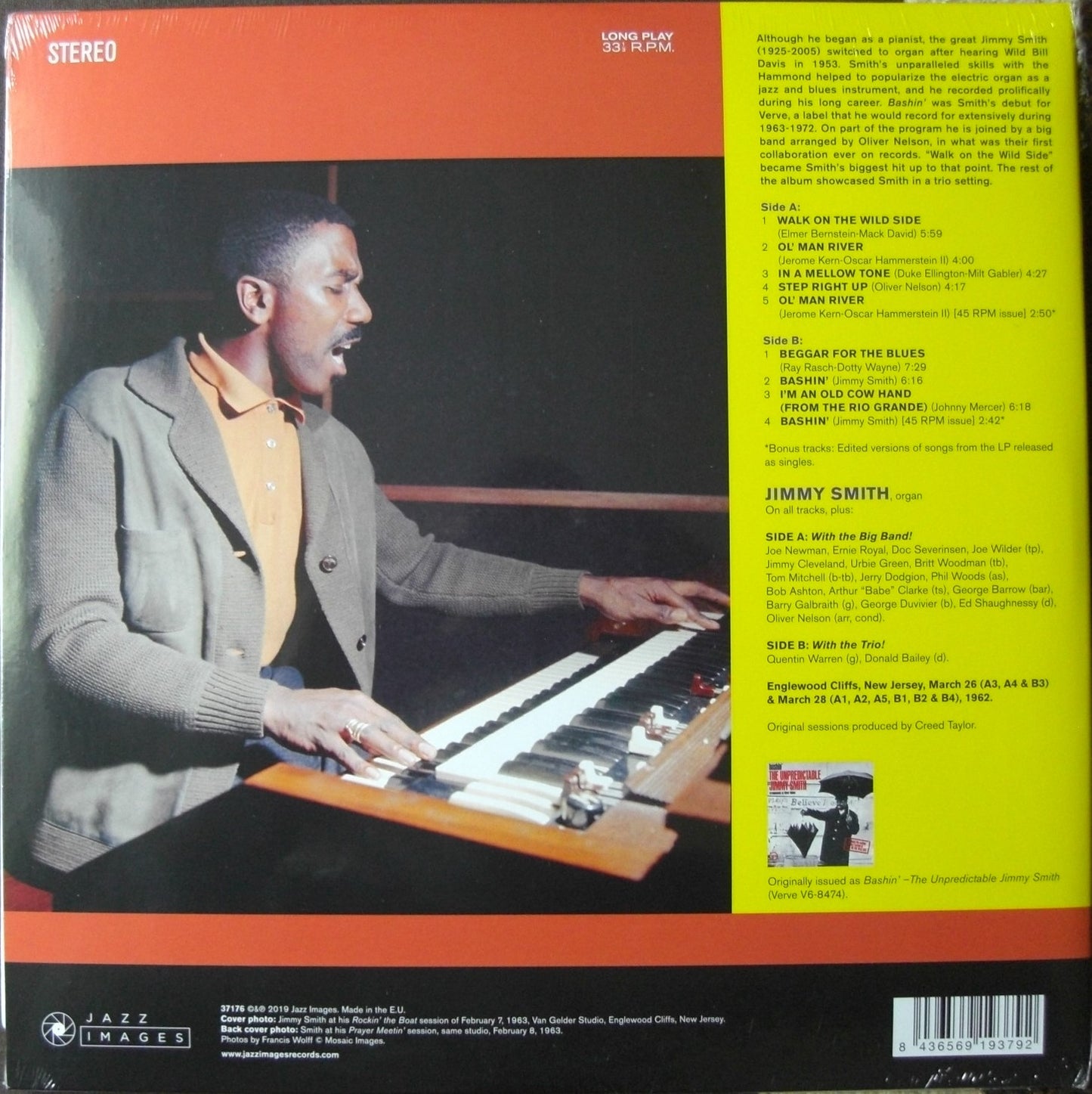 Jimmy Smith – Bashin' Vinyl, LP Album
