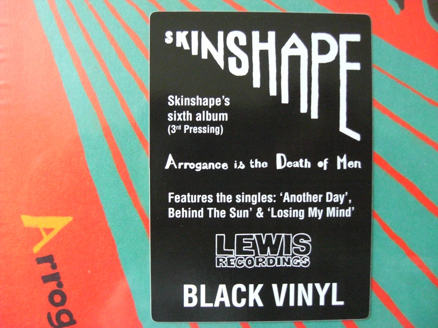 Skinshape – Arrogance is the Death of Men Vinyl, LP, Album