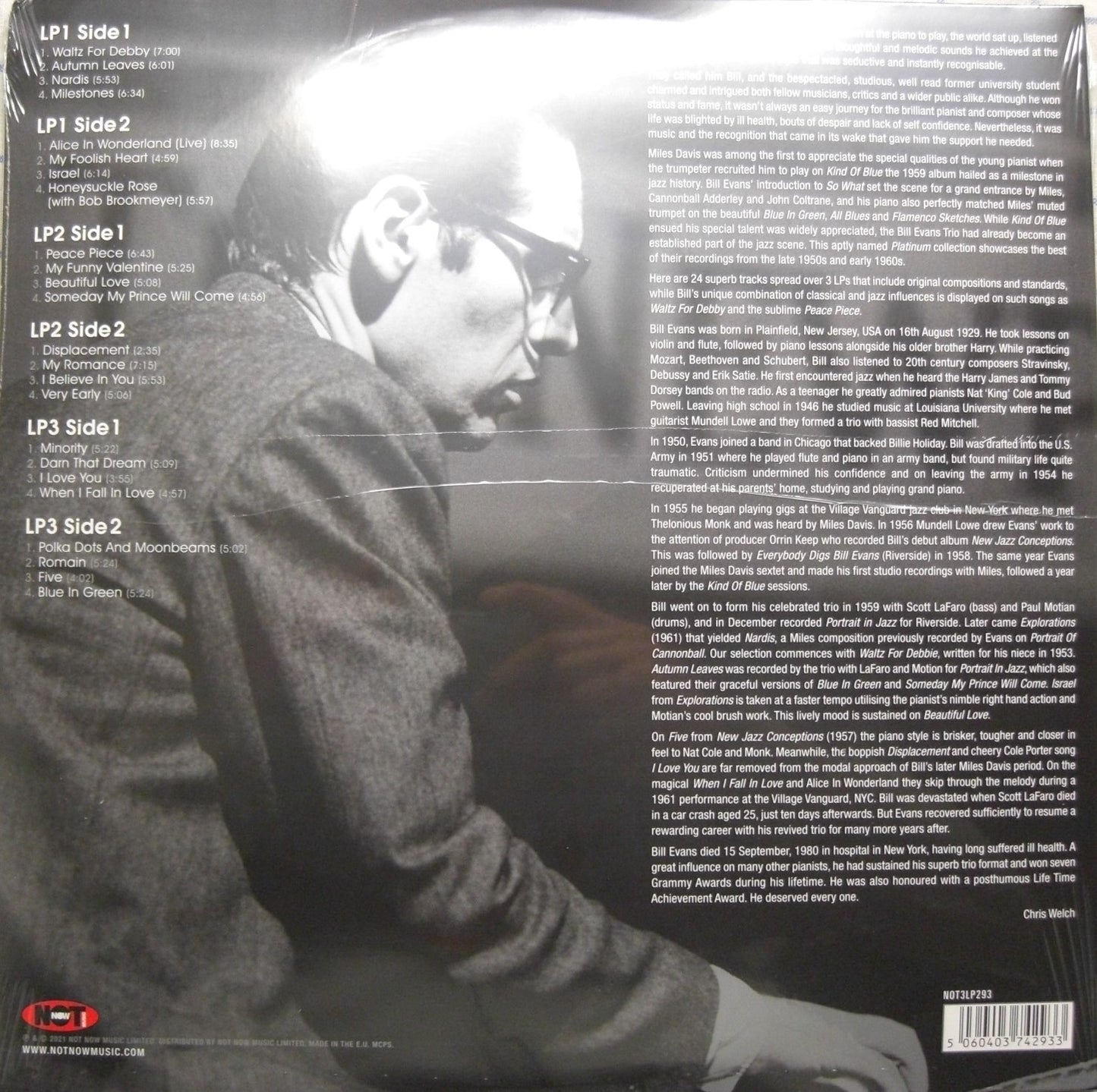 Bill Evans – The Platinum Collection 3 x Vinyl, LP, Compilation silver
