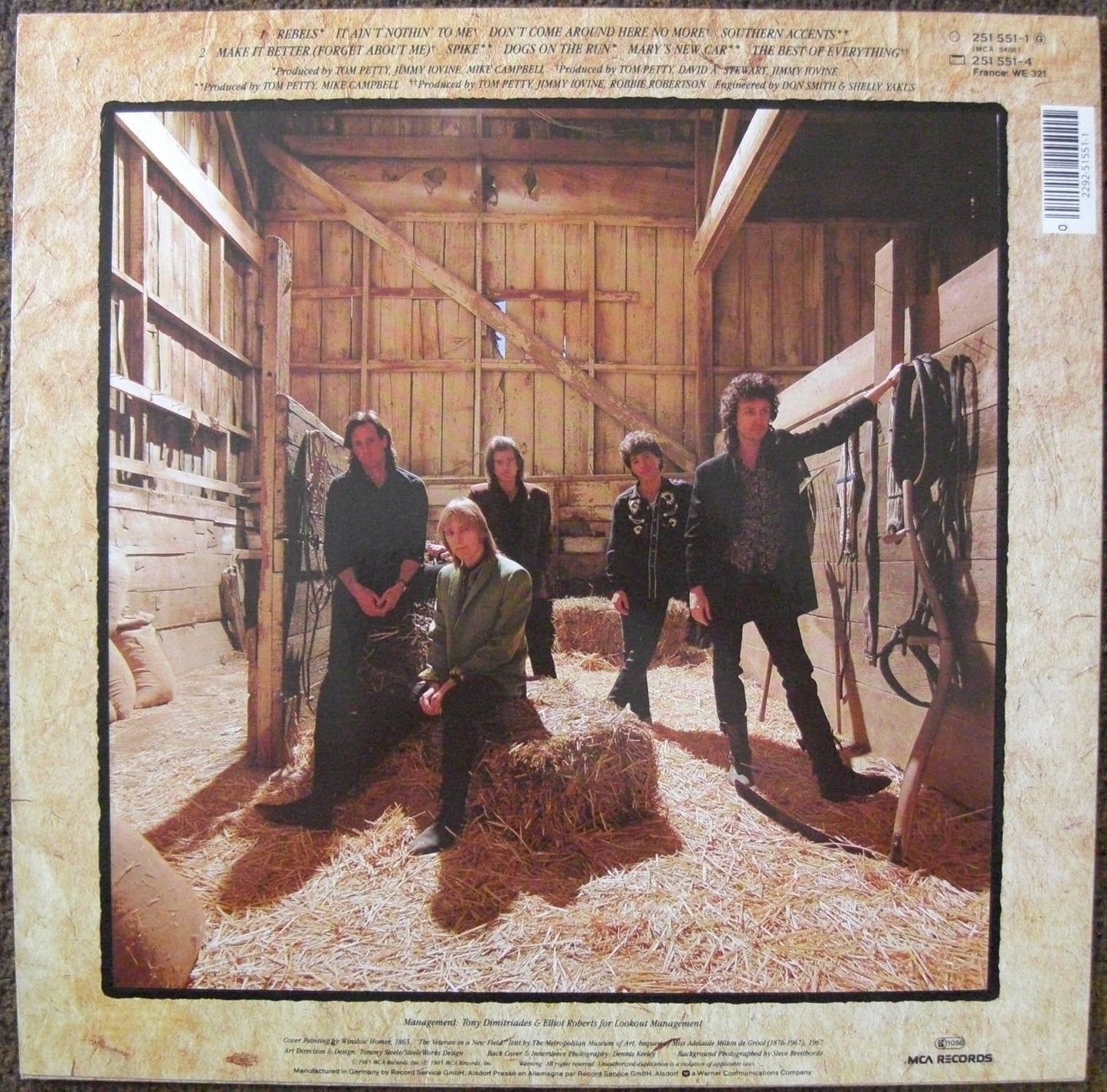 Tom Petty And The Heartbreakers – Vinilo Southern Accents, LP, Álbum UE 1985