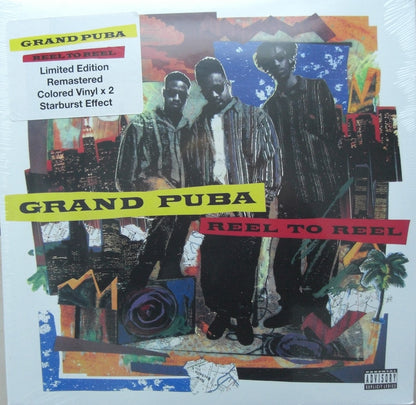 Grand Puba – Reel To Reel 2x LP Album orange+yellow/ blue+white