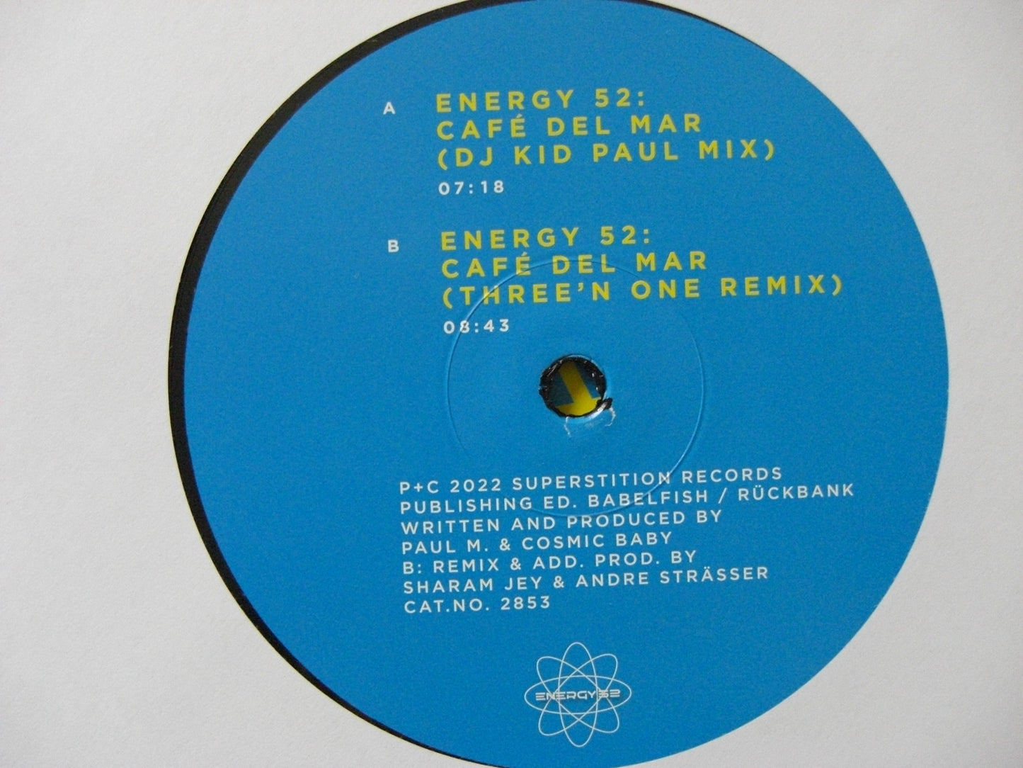 Energy 52 – Café Del Mar Vinyl, 12" Maxi (DJ Kid Paul/ Three'n One)