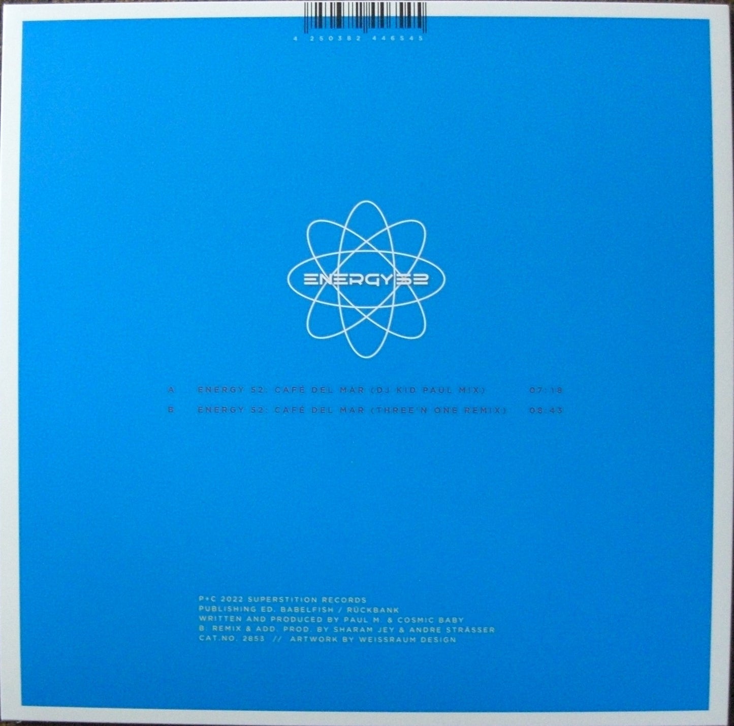 Energy 52 – Café Del Mar Vinyl, 12" Maxi (DJ Kid Paul/ Three'n One)